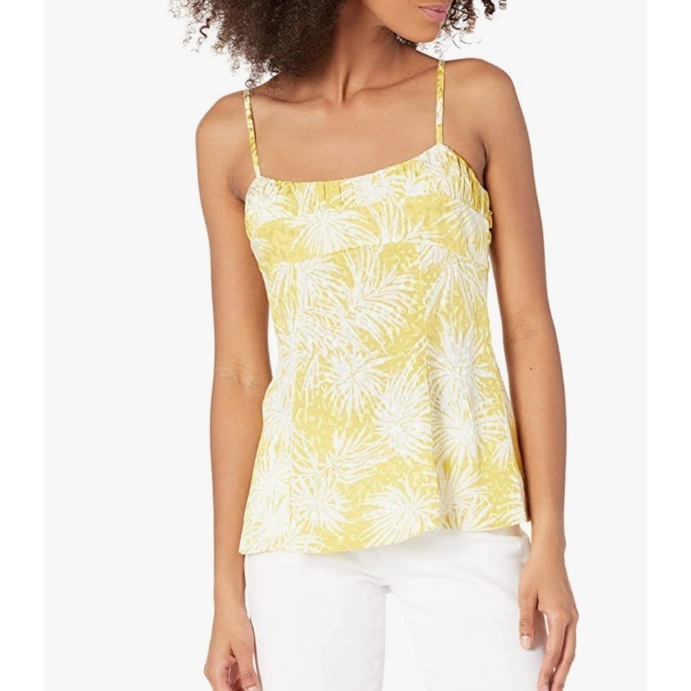 Rebecca taylor ruched‎ cami sunflower